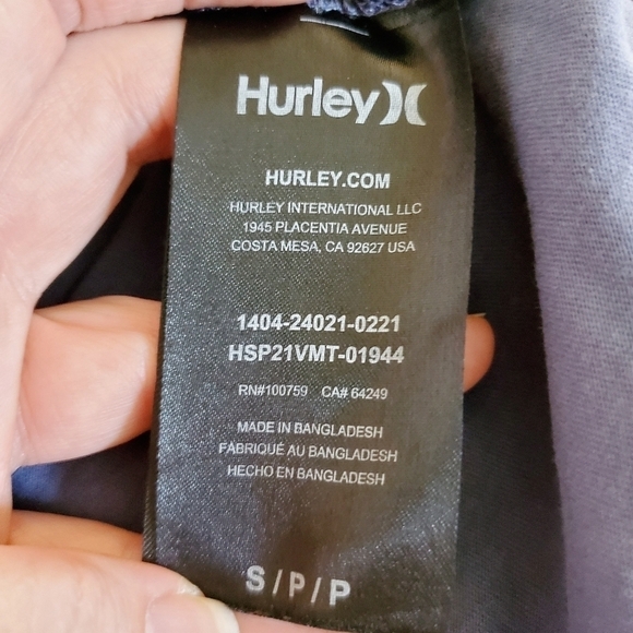 1422 * Hurley Palm Tree Graphic Tee Blue Size S - Picture 4 of 11